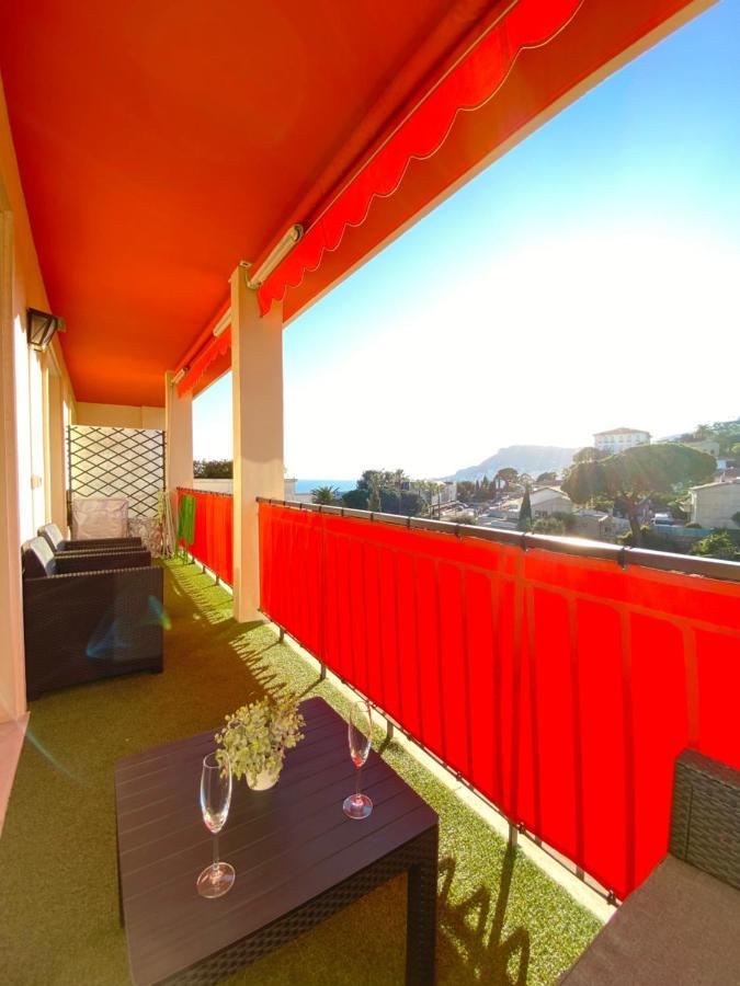 Charmant 2 Pieces Vue Sur Mer Et Monte-Carlo A Roquebrune Cap Martin 외부 사진