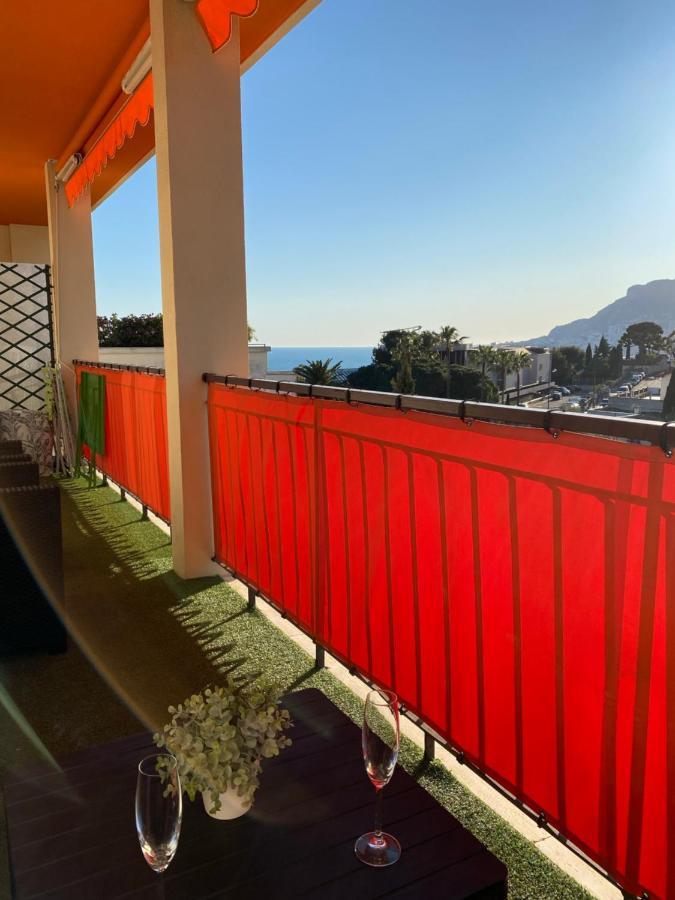 Charmant 2 Pieces Vue Sur Mer Et Monte-Carlo A Roquebrune Cap Martin 외부 사진